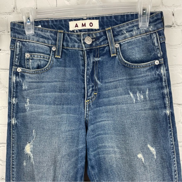 AMO Bex Dreamer With Destroy Bex Distressed A01232-072 Jeans size 25 - Picture 4 of 7